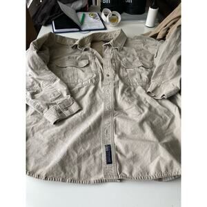 5:11 tactical series men’s khaki long sleeve shirt size 2xl